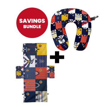 Scotland - Kit Montage Travel Pillow + Sunbed Towel Bundle