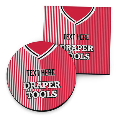 Southampton 1987 Home Shirt - Personalised Drink Coaster - Square Or Circle