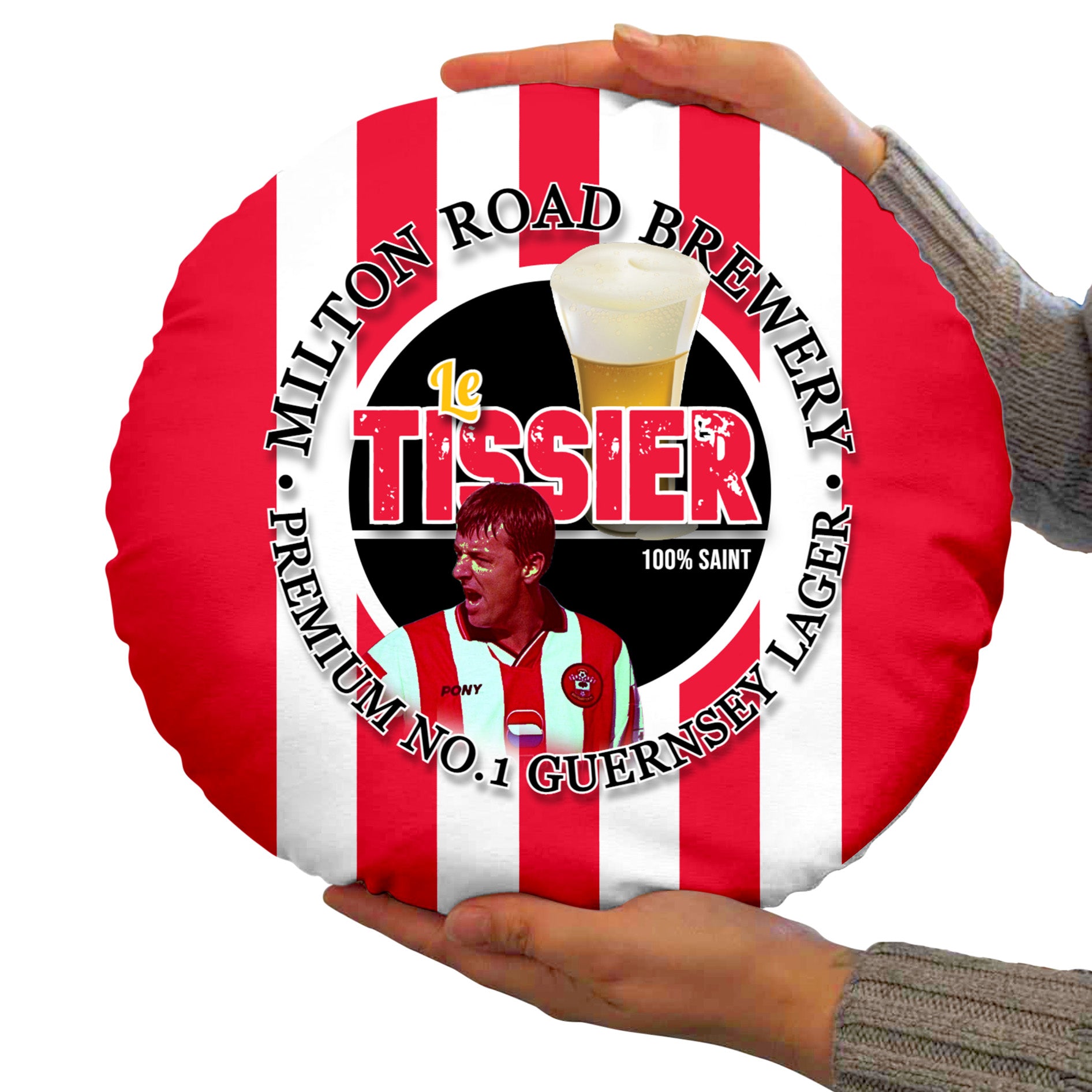 Soton Le Tissier - Football Legends - Circle Cushion 14"