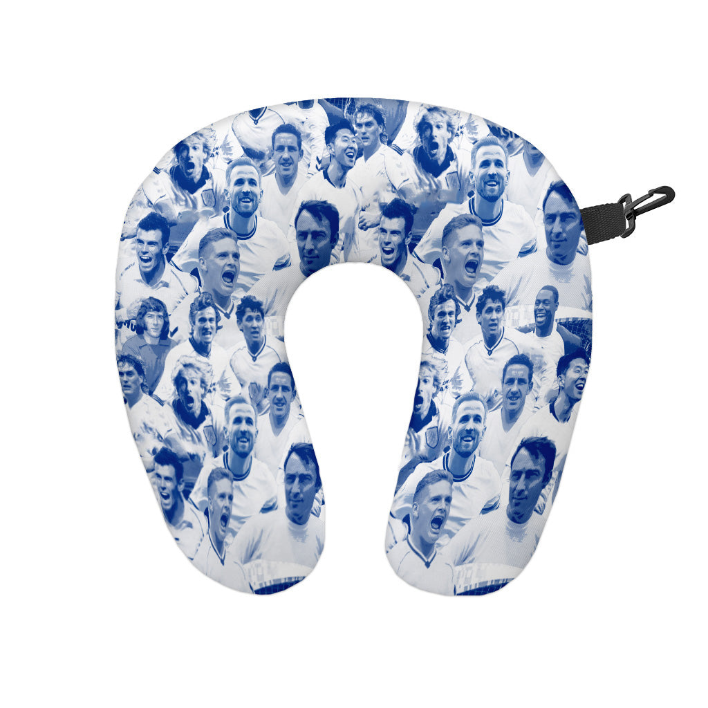 Totts Montage - Retro Football Travel Pillow