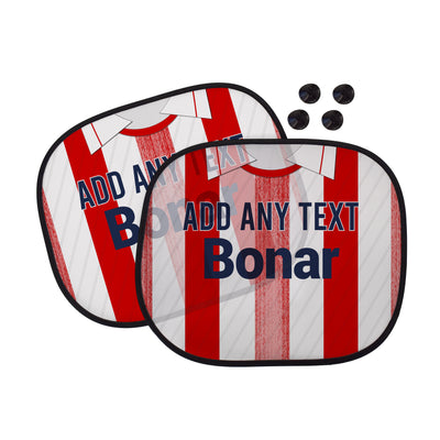 St Johnstone 1990 Away Shirt - Personalised Retro Football Car Sun Shade - Set of 2