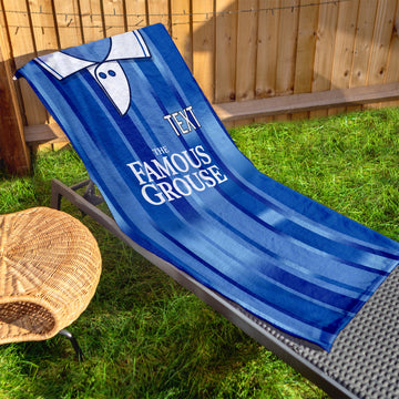 St Johnstone 1995 Home Shirt - Personalised Lightweight, Microfibre Retro Beach Towel - 150cm x 75cm