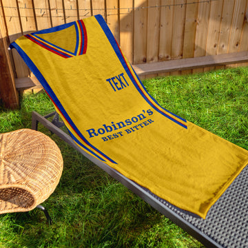 Stockport 1996 Third Shirt - Personalised Lightweight, Microfibre Retro Beach Towel - 150cm x 75cm