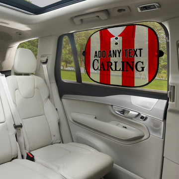 Stoke 1994 Home Shirt - Personalised Retro Football Car Sun Shade - Set of 2