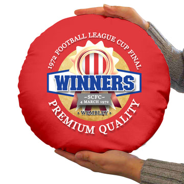 Stoke League Cup_- Football Legends - Circle Cushion 14