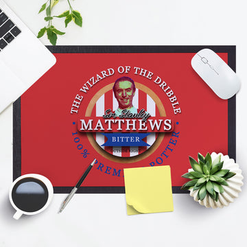 Stoke Matthews  - Football Legends - Door Mat -60cm X 40cm