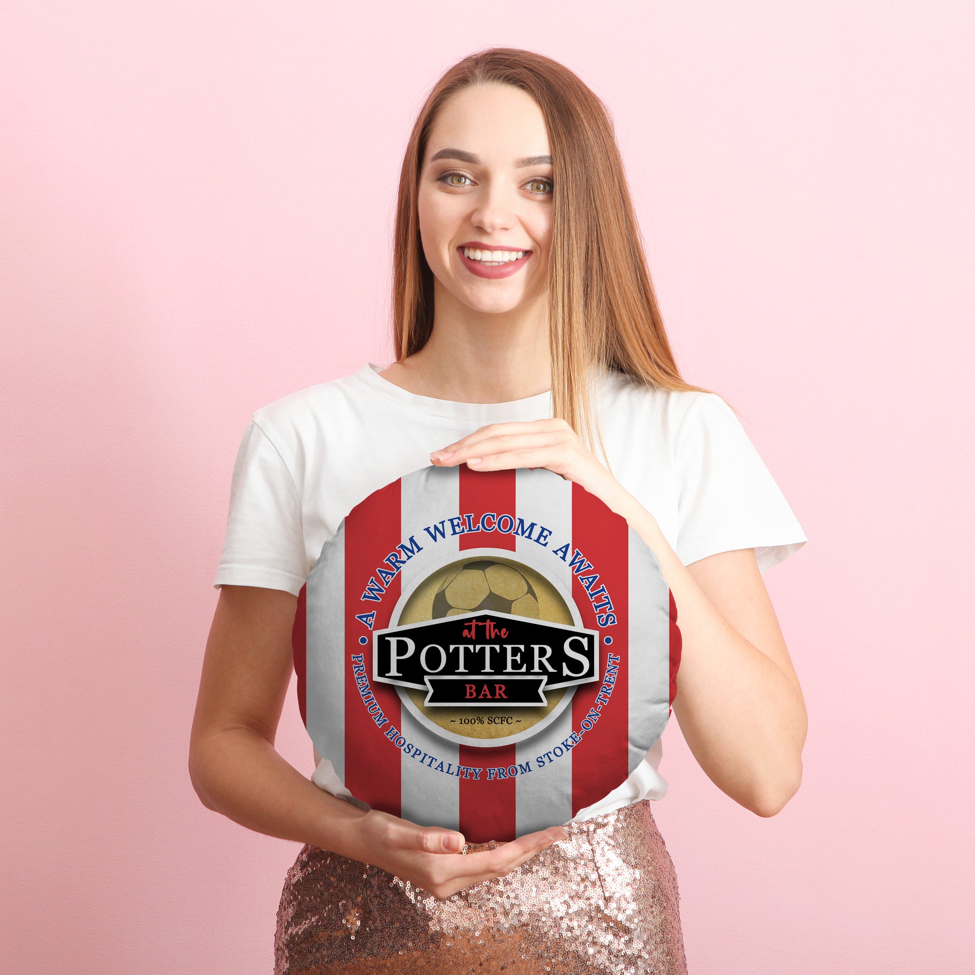 Stoke Potters_- Football Legends - Circle Cushion 14 Stoke Potters_- Football Legends - Circle Cushion 14