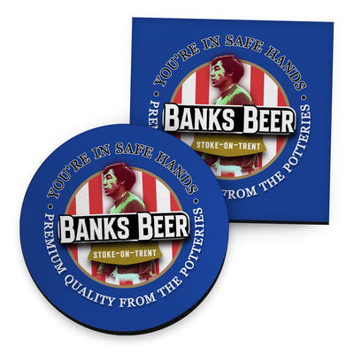 Stoke Victoria Banks- Football Coaster - Square Or Circle