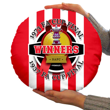 Sunderland FA Cup - Football Legends - Circle Cushion 14