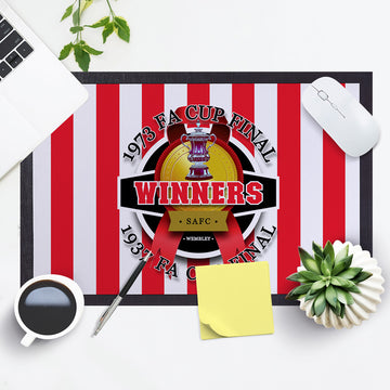 Sunderland FA Cup   - Football Legends - Door Mat -60cm X 40cm