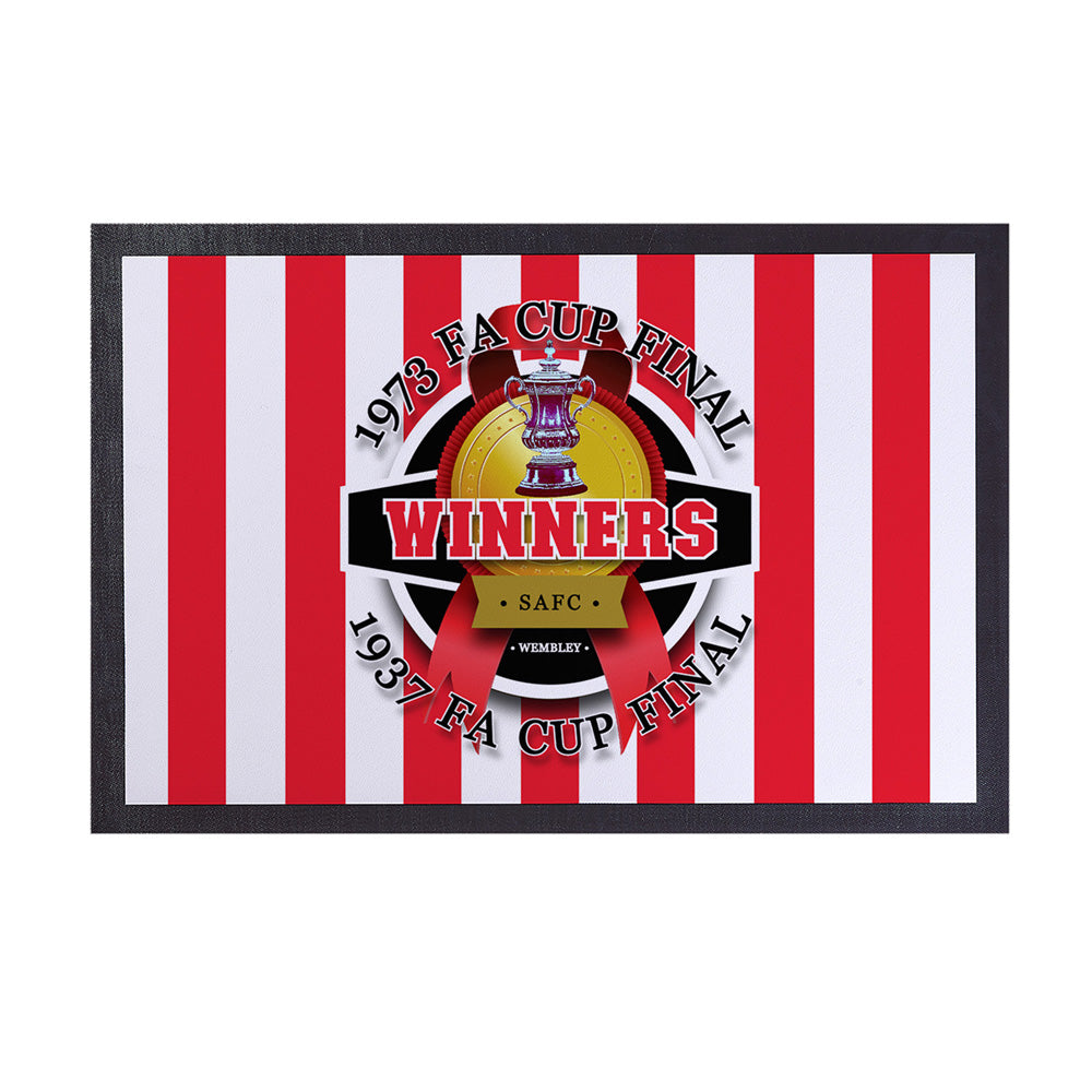 Sunderland FA Cup   - Football Legends - Door Mat -60cm X 40cm