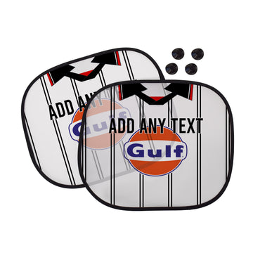 Swansea 1995 Home Shirt - Personalised Retro Football Car Sun Shade - Set of 2