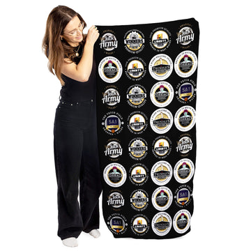 Swansea - Football Legends - Microfibre Beach Towel - 150cm x 75cm