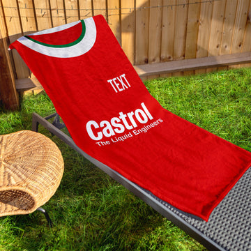 Swindon 1996 Home Shirt - Personalised Lightweight, Microfibre Retro Beach Towel - 150cm x 75cm