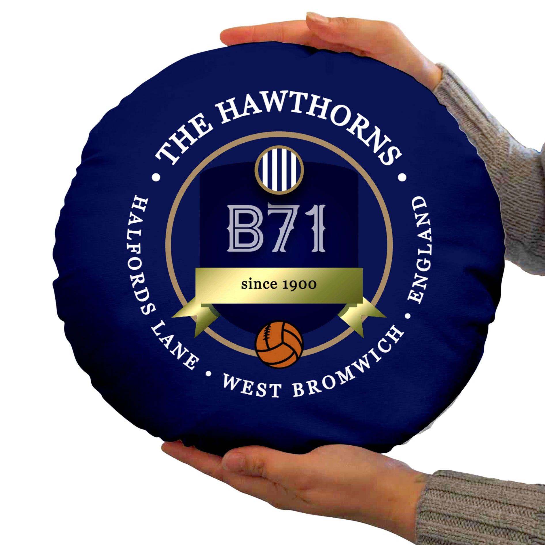 West Brom Hawthorns - Football Legends - Circle Cushion 14"