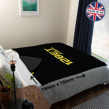 Wigan- 2013 Away Shirt - Personalised Retro Fleece Blanket