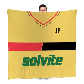 Watford - 1986 Home Shirt - Retro Fleece Blanket