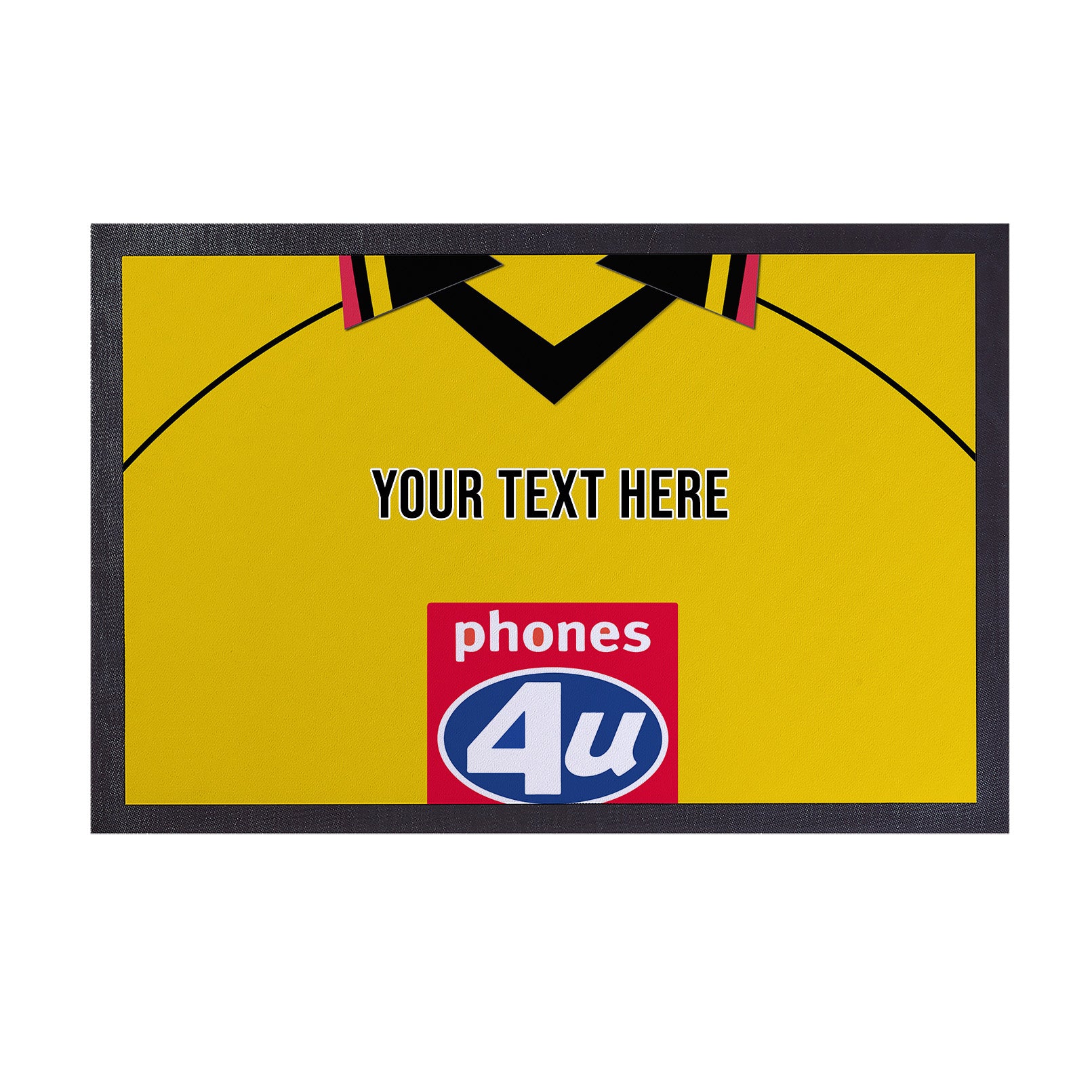 Watford 1999 Home Shirt - Personalised Retro Door Mat - 60cm x 40cm