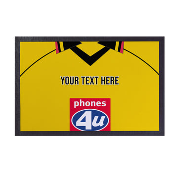 Watford 1999 Home Shirt - Personalised Retro Door Mat - 60cm x 40cm