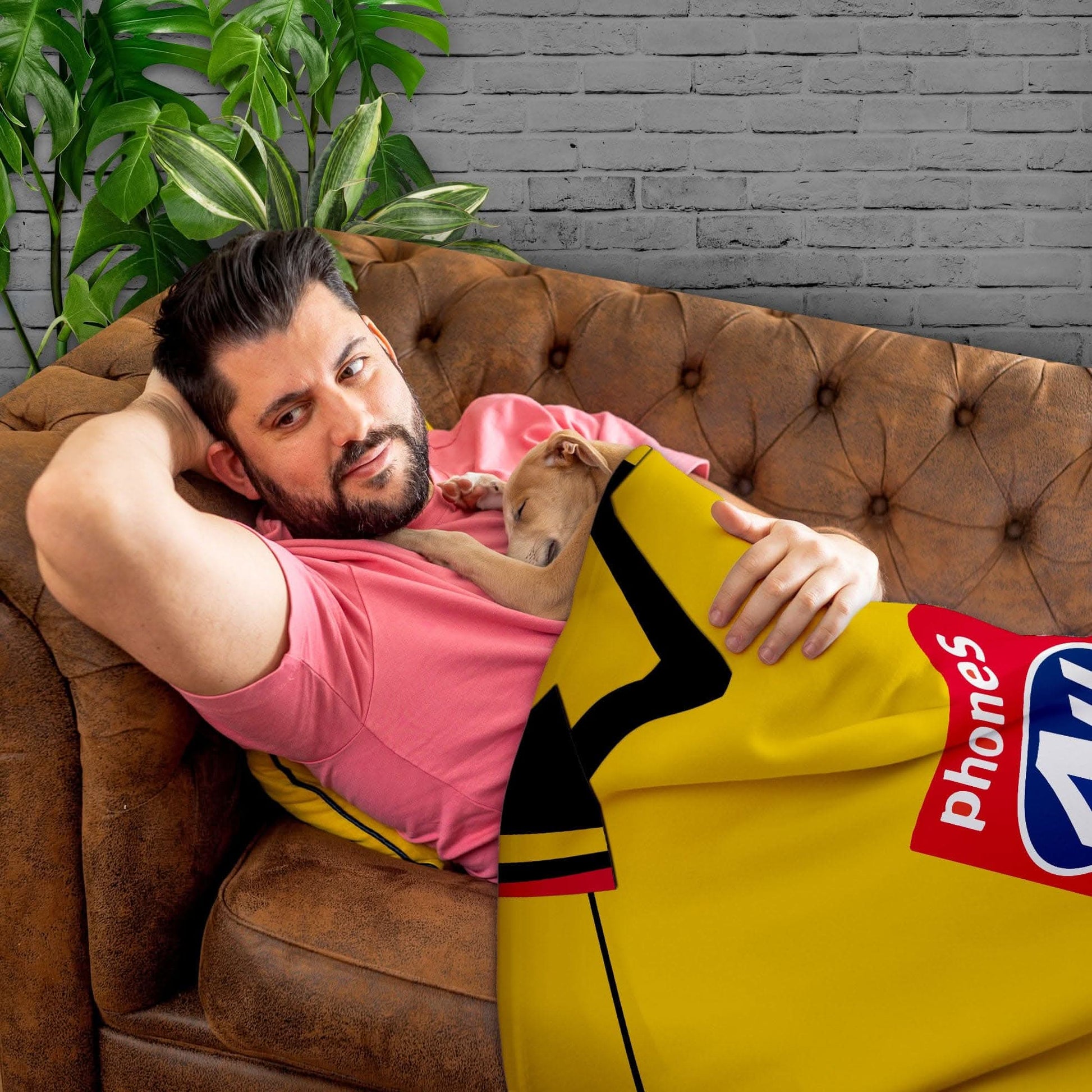 Watford FC - 1999 Home Shirt - Retro Fleece Blanket