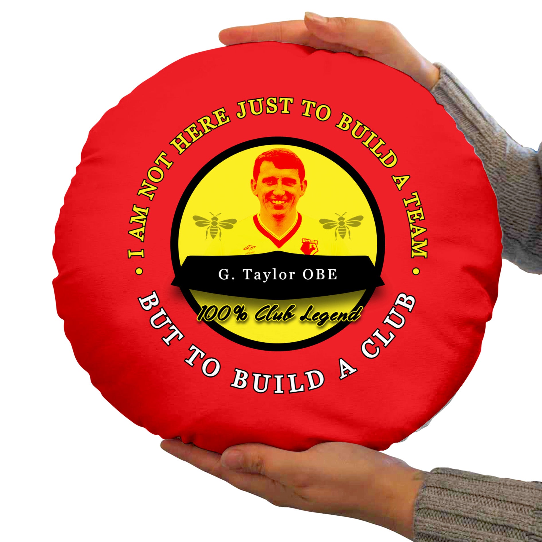 The Hornets Taylor - Football Legends - Circle Cushion 14"