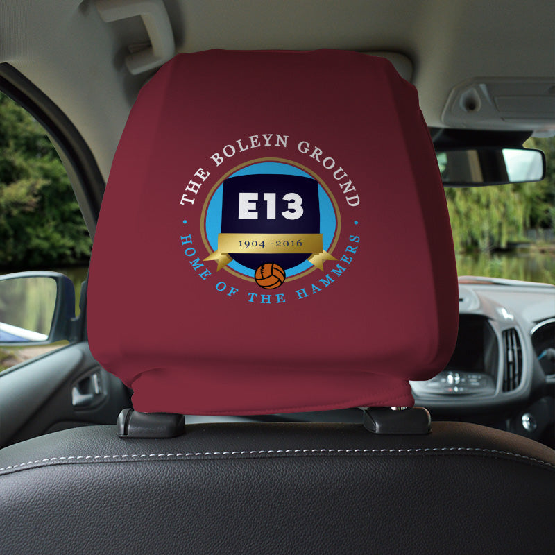 West Ham Boleyn Ground - Football Legends - Headrest Cover