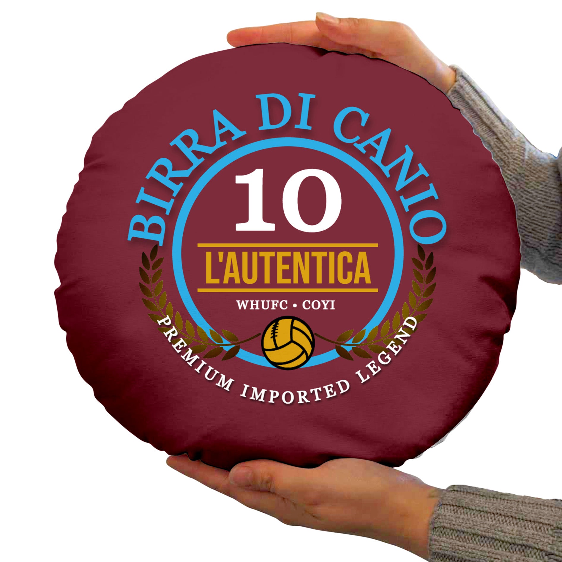 West Ham Di Canio - Football Legends - Circle Cushion 14"