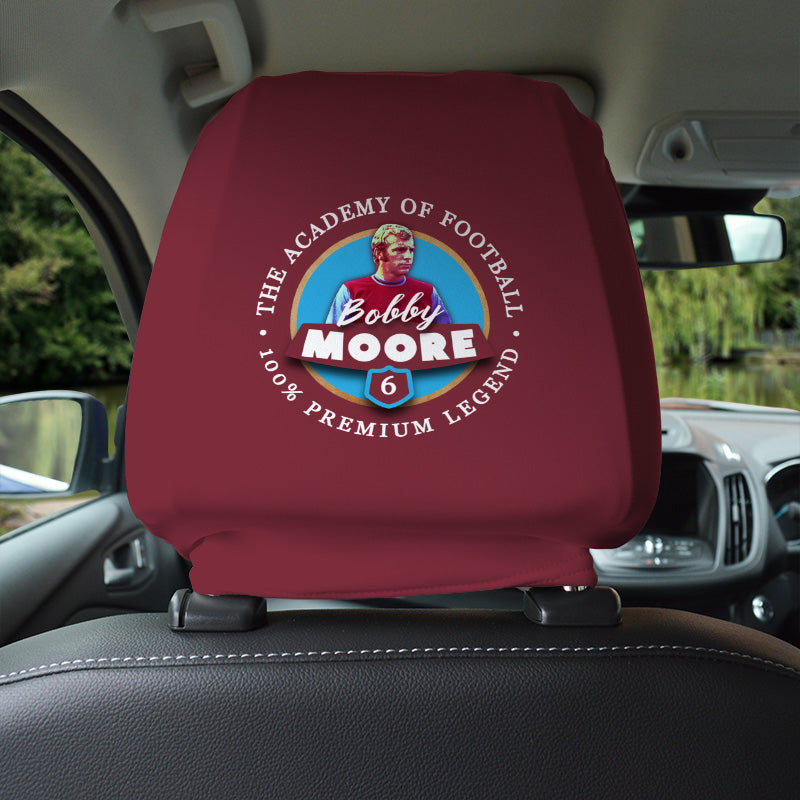 West Ham Moore - Football Legends - Headrest Cover