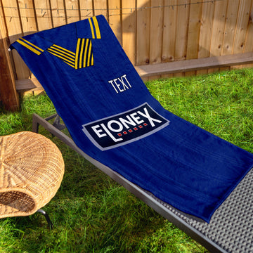 Wimbledon 1997 Home Shirt - Personalised Lightweight, Microfibre Retro Beach Towel - 150cm x 75cm