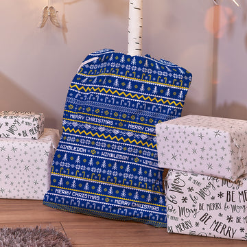 Wimbledon - Xmas Jumper Pattern - Santa Sack