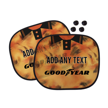 Wolverhampton 1993 Home Shirt - Personalised Retro Football Car Sun Shade - Set of 2