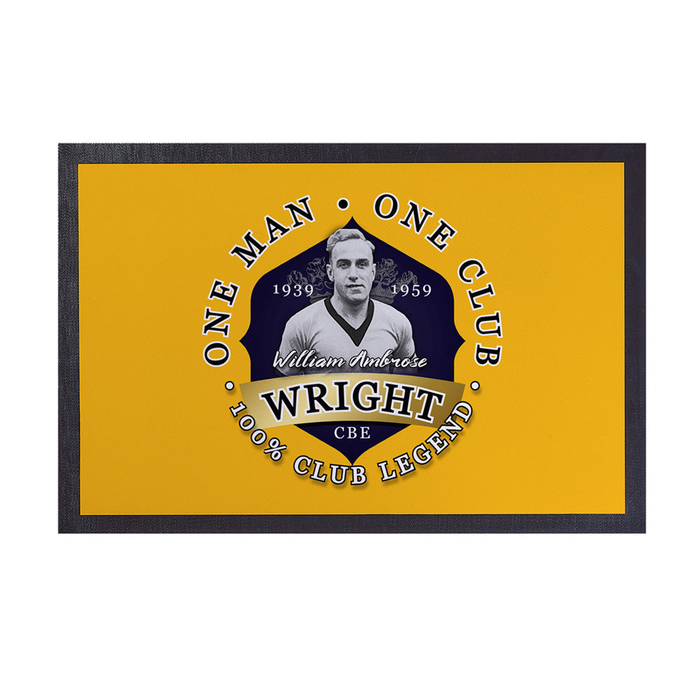 Wolverhampton Billy Wright  - Football Legends - Door Mat -60cm X 40cm