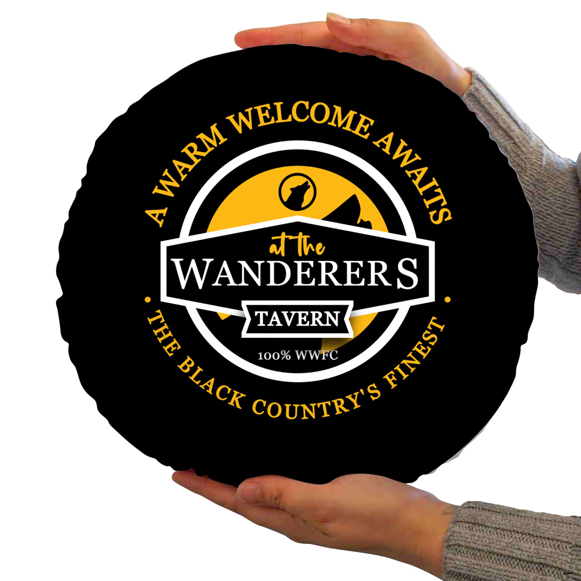 Wolverhampton Welcome - Football Legends - Circle Cushion 14"