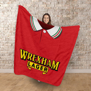 Wrexham 1997 Home Shirt - Personalised Retro Fleece Blanket 150cm X 150cm