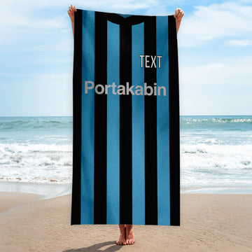 York 1996 Away Shirt - Personalised Lightweight, Microfibre Retro Beach Towel - 150cm x 75cm