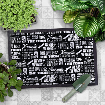 Newcastle - Word Montage - Door Mat - 60cm x 40cm