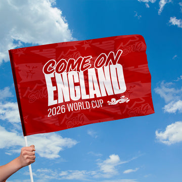 Come on England! - Flag with Sleeve - World Cup 2026 - 4 Sizes!