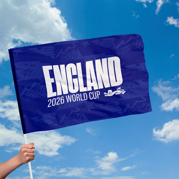 England - Blue - Flag with Sleeve - World Cup 2026 - 4 Sizes!