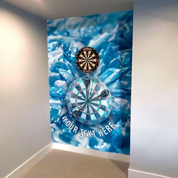 Ice cold Darts - Personalised Darts Wall Banner - Two Sizes