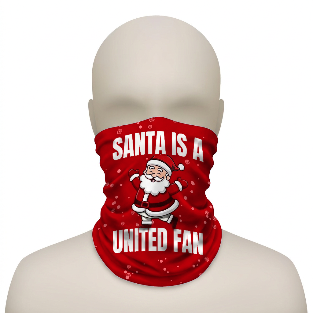 Man United Santa snood mannequin product image