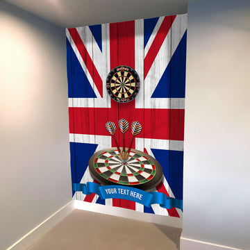 Union Jack - Personalised Darts Wall Banner - Two Sizes