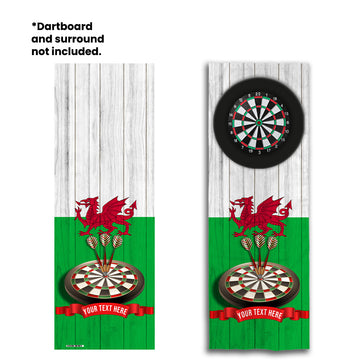 Wales - Personalised Darts Wall Banner - Two Sizes