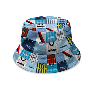 Manchester Blue Kit Montage - Bucket Hat
