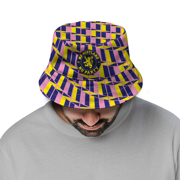 No Scotland No Party - Retro Yellow & Pink - World Cup 2026 - Bucket Hat
