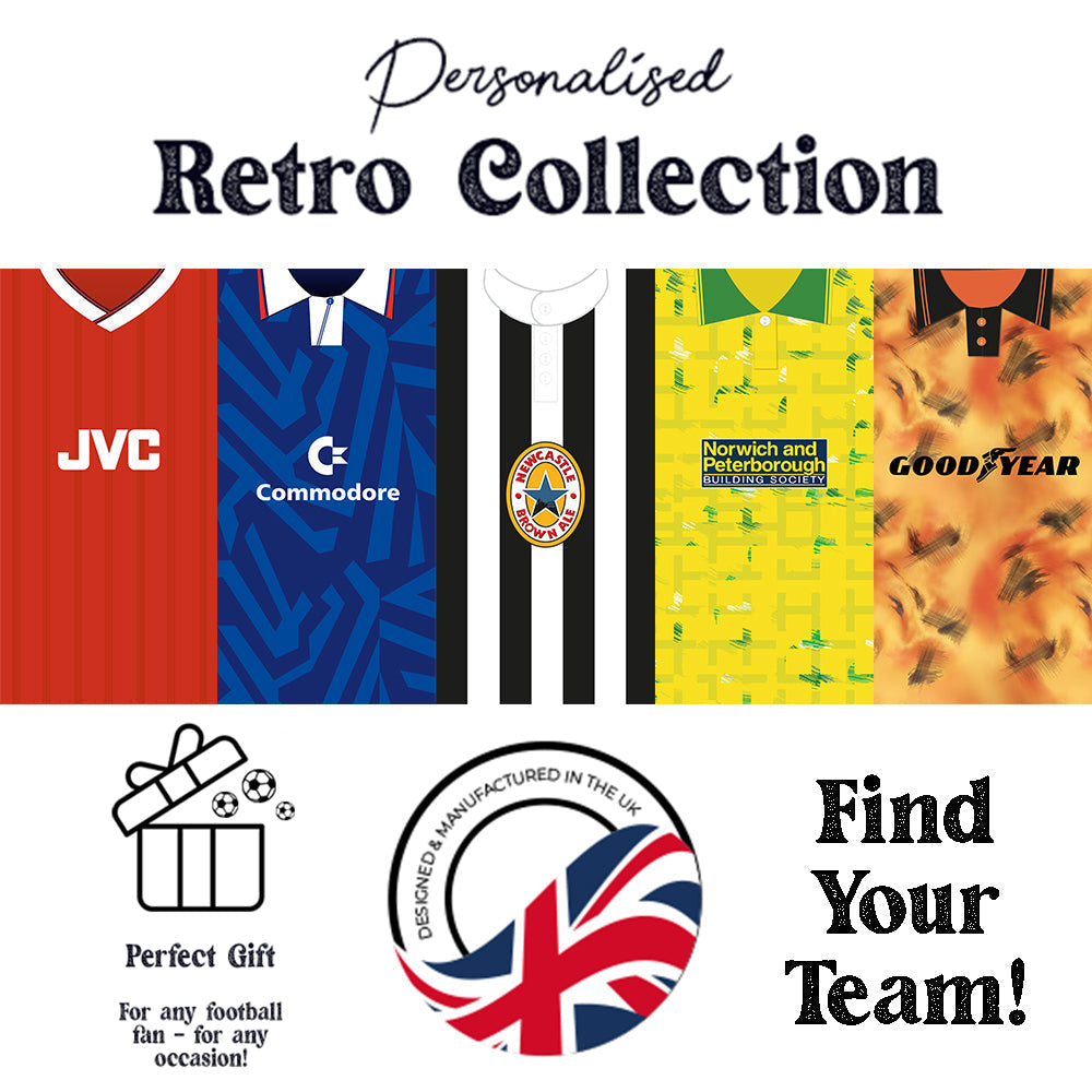 Personalised Retro Collection Football Gifts for Him