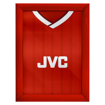 Personalised The Gooners Retro 1988 Home Shirt - A4 Metal Sign Plaque - Frame Options Available
