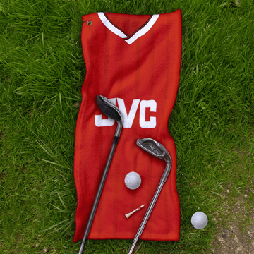 Arsenal Retro Football Kit - Personalised Retro Golf Towel