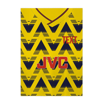 Personalised Arsenal 1992 Away Shirt - A4 Metal Sign Plaque