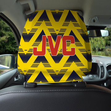 Arsenal 1992 Away - Retro Football Shirt - Pack of 2 - Car Seat Headrest Covers
