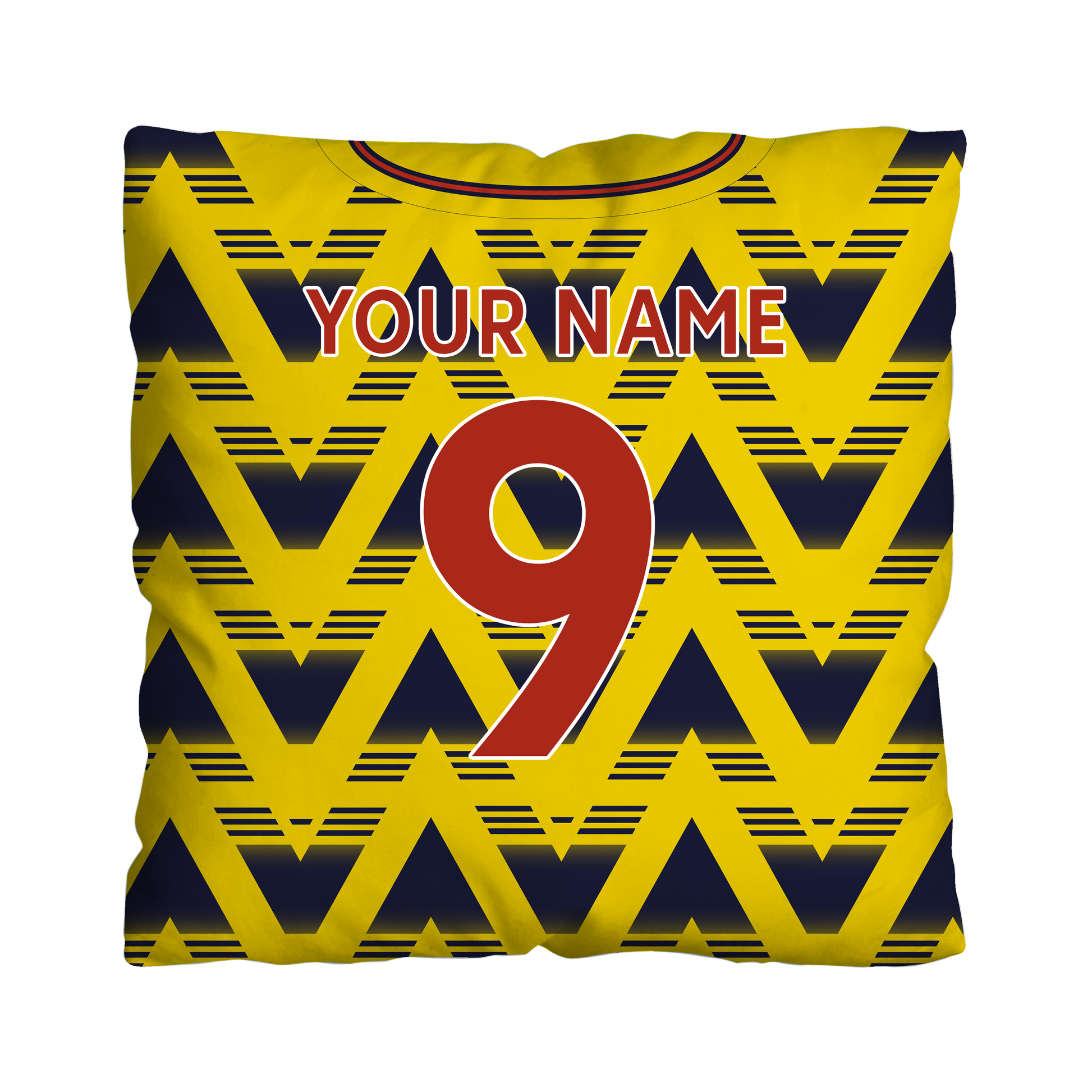 Arsenal Personalised Retro Football Cushion